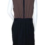 Leifnotes Dress Women 12 Black Brown Open Air Theater Dress Embroidered Boheiman Photo 2