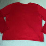 Karen Scott  knit sweater cardigan button up embroidered beaded sequins size L Photo 1