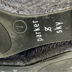 Parker & Sky  Blue Denim Espadrille Lace Up Wedge Heels Sandal Shoes Womens 7 Photo 6