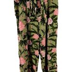 Agua Bendita  X Target Wide Leg Pants Peony Floral Tie Waist Linen Green Pink XXL Photo 1