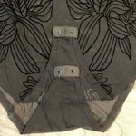 Love Culture  Sheer Black Floral Long Sleeve Onesie -See Measurements Photo 3