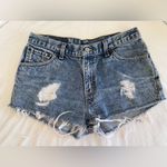 Levi's Vintage distressed 517 Blue Denim Cutoff 100% Cotton Shorts Size 11-READ Photo 1
