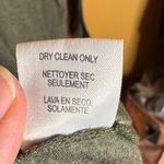 Worth New York Olive Green Rolled Raw Hems Long Sleeve Top Size XL Photo 3