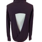 Onzie  Flow Open Back Funnel Neck Sweatshirt Womens‎ One Size Maroon Athleisure Photo 4