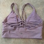 Lululemon  Uncaged Bra in Violetta Light Purple Size 6 Lilac Sports Bra Strappy Photo 5
