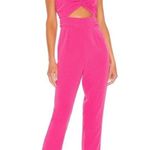 Lovers + Friends  Pink Ruffled Jumpsuit Knox Jumpsuit Medium New With Tags Barbie Photo 0