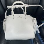 Kate Spade  Small White Tegan Satchel Leather Crossbody Bag 8x8x3.5"‎ Photo 0