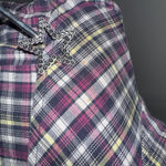 Timing  Plaid Button Down Shirt Stretch Long Sleeve Fitted Women’s Medium  Photo 5