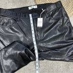 Abercrombie & Fitch NWT Faux Leather The 90s Relaxed Jean Ultra High Rise 33/16 Photo 14