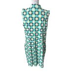Katherine Way Dress Floral Womens Athletic Stretchy Golf Beach Blue Green 2XL Size 2X Photo 2