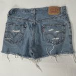 Levi's Blue Light Wash Distressed Jean Shorts - Size 31x30 Photo 1