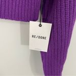RE/DONE NWT  Boatneck Pullover‎ Sweater Size SMALL Purple REDONE 100% Wool Photo 6