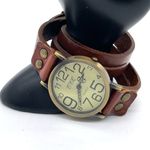 CCQ Vintage Leather Double wrap Watch Brown Photo 2