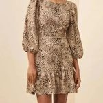 Anthropologie Maeve Brown Motif Knit Cut-Out Mini Dress Size 2 NWT Photo 6