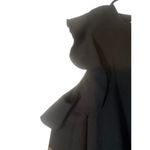 Rebecca Minkoff  Black Gracie Cold Shoulder Ruffle Knit Sweater Woman Sz L Photo 2