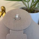 SIZE 5 925 3 Carat Engagement Wedding Ring Silver Photo 4