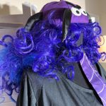 Vintage California Costume Spider Acrylic Hat Skeleton Gloves Purple/Black M/L Black Size M Photo 4