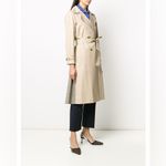 Sandro Victory Plaid Back Cotton Trench Coat Size 6- NWT Photo 1
