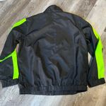 Revamped  Black & Neon Green Women’s Windbreaker Photo 1