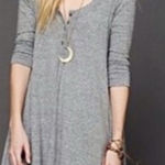 Free People Free‎ People Beach Women’s Gray Drippy Hi Low Hem Jersey Tunic Dress Size Small Photo 0