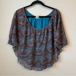 Carol Rose  chiffon batwing blouse Size XL Blouse Top Photo 0