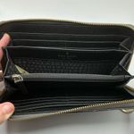 Kate Spade A Beautiful Leather Gray Briar Lane  Zip Around Clutch Wallet Photo 2