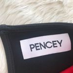 PENCEY Color Block Dress Sheath Open Back Long Sleeve Cutout Black Red Size 2 Red Photo 4
