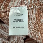 Meshki  Brown Striped Lace-Up Tank Top Photo 3