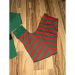 Elf Pajamas Set Women's Sz Large Christmas Holiday Solstice Red Green Photo 2