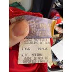 California Dynasty Red Lace Trim Slip Chemise Nightgown Medium Made USA Photo 5