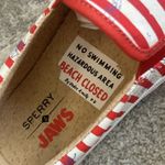 Sperry  x Jaws Shoes Womens 6 Crest Vibe Red White Striped Slip On Sneakers Photo 4