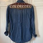 Desigual  Sequin Embellished Denim Shirt - Size S Photo 3