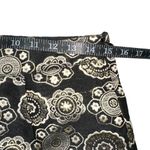 Frances Valentine Lucy Jacquard Black and Gold Ankle Pants 8 Photo 5