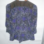 Banana Republic  L Silk Purple Chocolate Top Photo 6