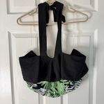 Unique Vintage  Halter Top Ruffle Smocked Tropical Palm Print Plus Size 1x/16 Photo 5