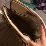 Tumi Canvas And Leather Trim Tote Bag Brown Photo 3