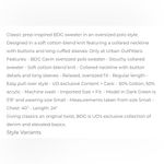 BDG UO  Gavin Oversized Polo Sweater in Orange Size M Photo 3