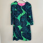 Lilly Pulitzer Carol Shift Dress in 'Under the Palms' Size 6 Green Leaf Preppy Photo 2
