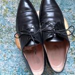 Emporio Armani Vintage black leather tie loafers, size 38.5 Photo 1