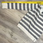 Joie White with Navy Blue Stripes Long Sleeve Sweater with White Collar Size XS Photo 7