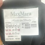 Max Mara  Wide Leg Trouser Pants Size 10 Black Triacetate Quiet Luxury Career Photo 4