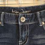 Ariya Jeans Ariya Women's Size 5/6 Cuffed Blue Denim Jeans Shorts Embroidered Low Rise Y2K Photo 4