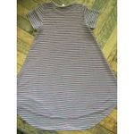 LuLaRoe NWT! #10 Carly Swing Hi Low Textured Striped T-Shirt Dress, Sz: Small Photo 1