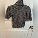 Free People Sunshine Space Dye Distressed Crop Elbow Sleeve Turtleneck Photo 6