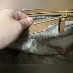 Calvin Klein  Brown Monogram Satchel Photo 6