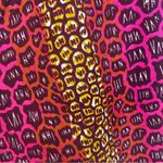 NWT Ohema Ohene Dee Print Clash High Waisted Trousers Colorful Animal Size US 4 Pink Photo 11