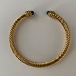 Black And Gold Cuff Bracelet Photo 0