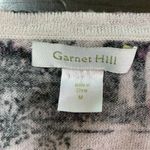 Garnet Hill Garnett Hill Cardigan Merino Wool Cardigan‎ Sweater Womens Medium Trees Purple Photo 3