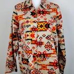 Breckenridge Aztec Print woman’s plus khaki red painted desert Jacket Size 1X Photo 0