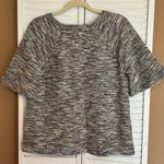 Loft Ann Taylor womens size small Elbow Bell Sleeve woven sweater NWT tweed Photo 1